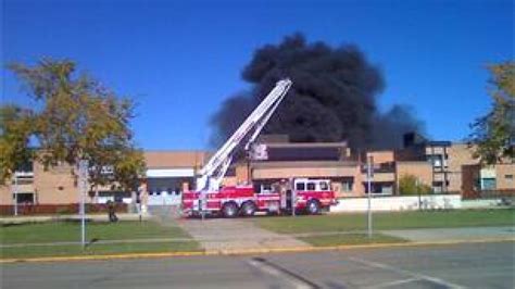 Fire breaks out at Lacombe high school | CBC News