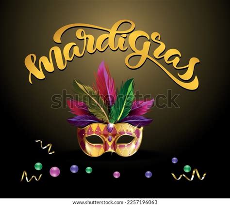 Mardi Gras Brochure Vector Logo Hand Stock Vector (Royalty Free) 2257196063 | Shutterstock