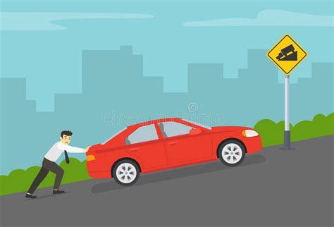 Pushing Car Up Hill Stock Illustrations – 2 Pushing Car Up Hill Stock Illustrations, Vectors ...