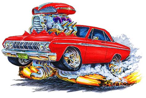 Cool Car Drawings - Plymouth Fury