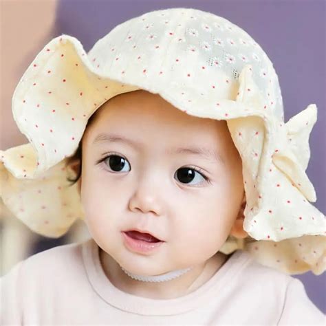 Cotton Blends Baby Hat Toddler Infant Sun Cap Summer Outdoor Baby Girl Floral Hats Sun Beach ...