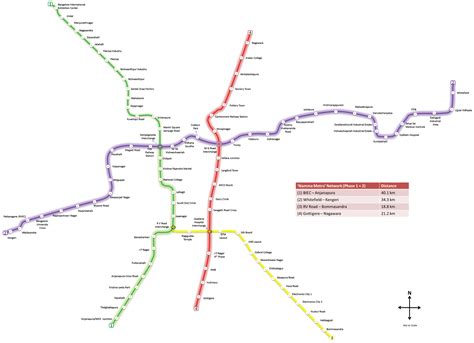 Bangalore Metro Route Map