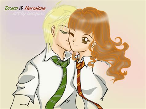 Draco Kiss Hermione by hacques on DeviantArt