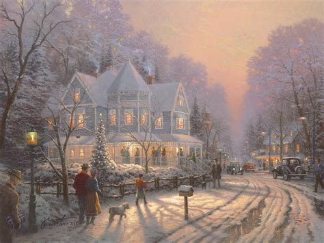 Thomas Kinkade Victorian Christmas