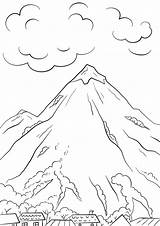 61 Mountains Coloring Pages  ColoringPagesOnlycom sketch template