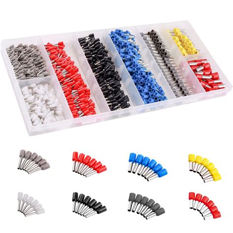 Buy 1200Pcs Wire Ferrules kit, Wire Terminal Ferrules Crimp Connector ...