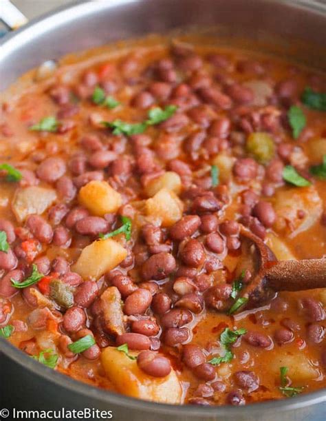 Puerto Rican Style beans - Immaculate Bites