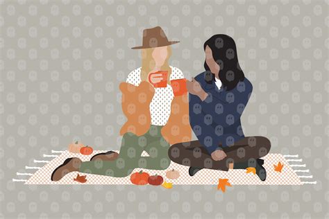 Archade | Two People Sitting & Drinking Coffee Vector Drawings