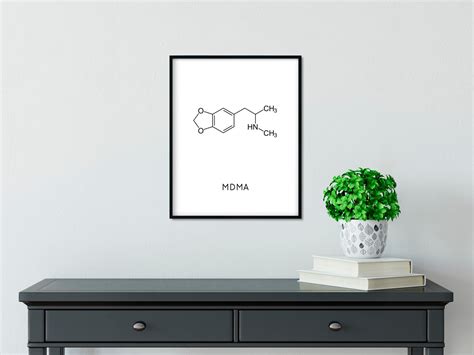 Instant Download MDMA Molecule Printable Ecstacy Drugs Chemistry Wall ...