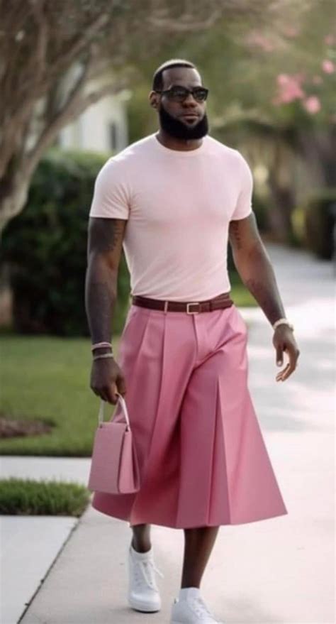 Lebron James wear pink outfit to go watch Barbie