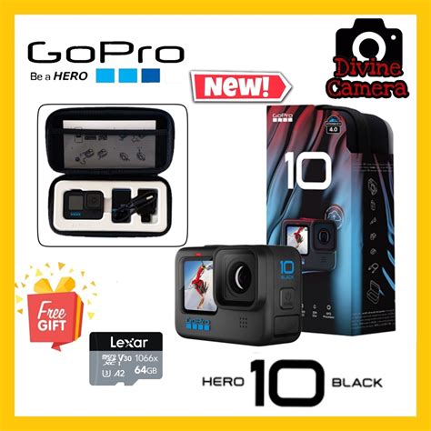 GoPro HERO 10 Black 5.3K video and 23MP photos GP2 Processor Hypersmooth 4.0 [Ingram original ...