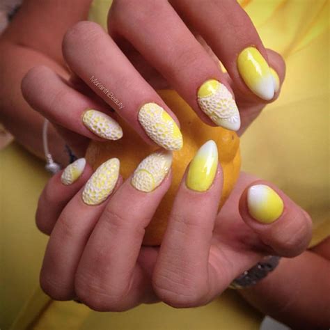 Ombre Yellow Nails - Blurmark