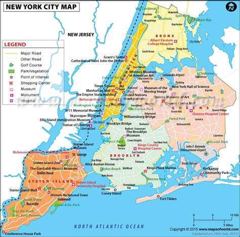 NYC Boroughs Map, 5 Boroughs, Five Boroughs of NYC