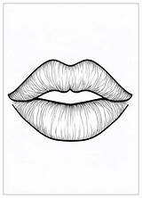 Lips Coloring Pages  Coloring Fun With Lips Shapes And Techniques sketch template