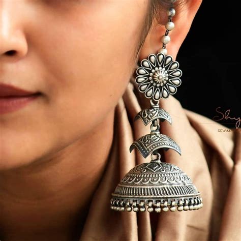 "Not So Common' Silver Jhumka Designs For You!! • South India Jewels | Oxidised silver jewelry ...