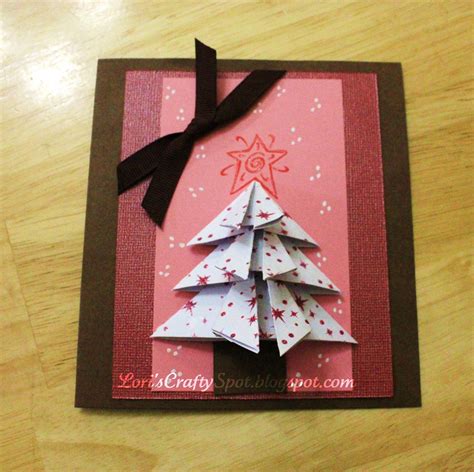 Lori's Crafty Spot: Origami Christmas Tree Card