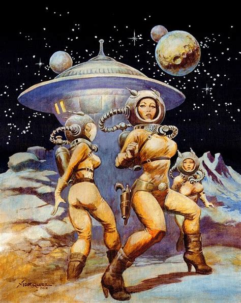 Space Girls by Don Marquez | Scifi fantasy art, 70s sci fi art, Retro ...