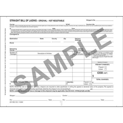 Bill Of Lading Printers