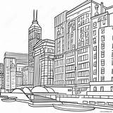 Colorful Chicago Architecture Coloring Page 20973 16581 sketch template