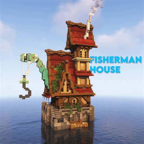 fisherman house : r/Minecraftbuilds