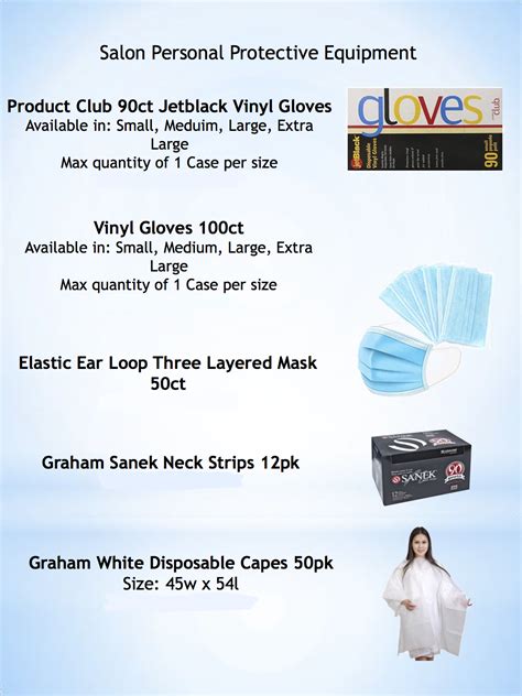 PPE Products | Salon Accessories