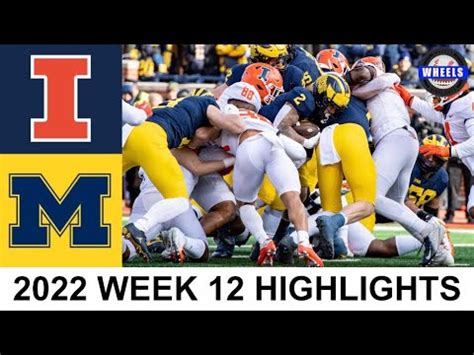 #3 Michigan vs Illinois Highlights | College Football Week 12 | 2022 College Football Highlights