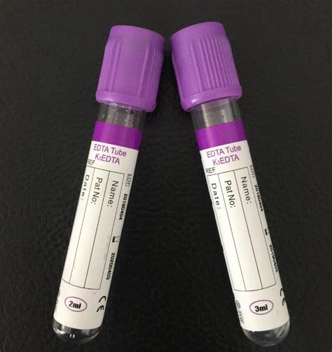 Edta Tube With Blood / EDTA purple top vacutainer tubes blood collection tube ... / K2edta or ...