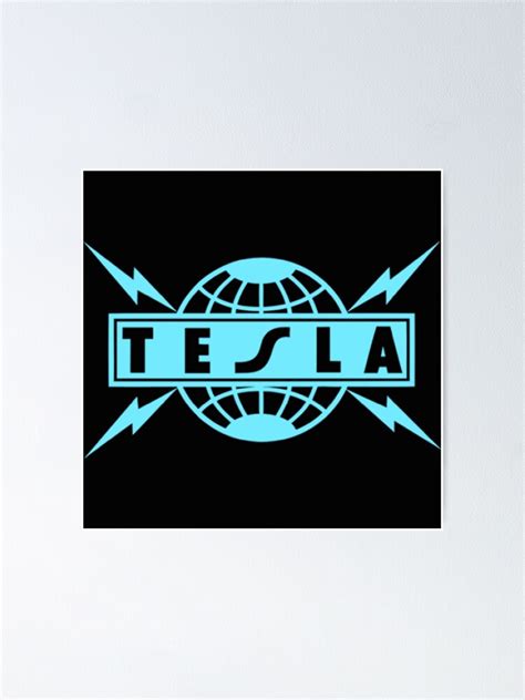 "Tesla Band Logo" Poster for Sale by MRArifin | Redbubble