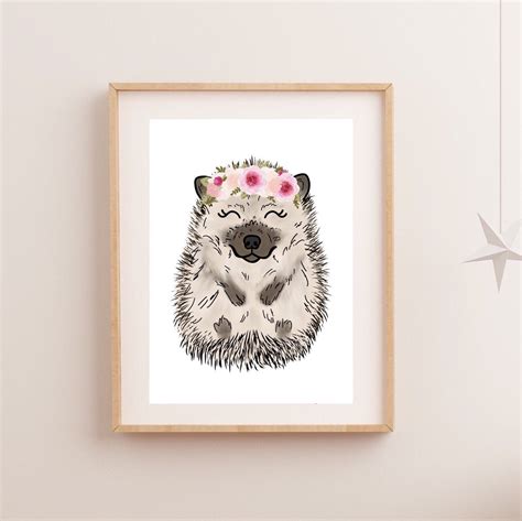 Hedgehog Art Print – KT's Canvases