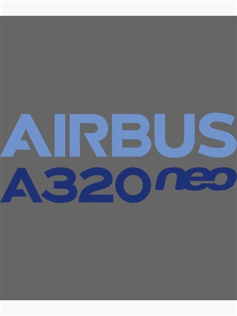 "Airbus A320neo logo" Poster for Sale by PAMELARUBIO | Redbubble