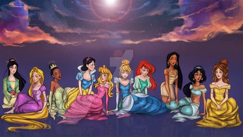Commission: The Disney Princesses Belong To Me Now by ThexW-I-T-C ...