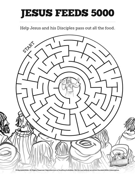 Jesus Feeds 5000 Bible Mazes: With just enough challenge to make it fun your kids are going to ...