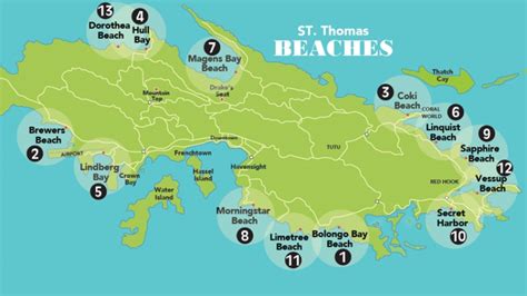 MAPS | Where Is St Thomas Located | Tropical Palm Villa