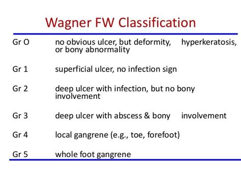 wagner ulcer scale