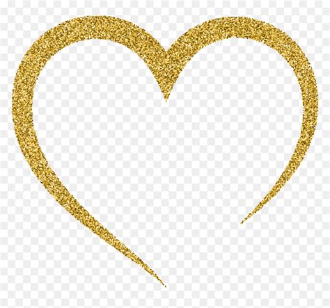 Cliparts Heart Gold Clipart Transparent Download Heart, HD Png Download - vhv