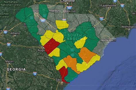 Savannah Power Outage Map – Map Vector