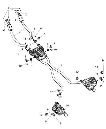 Exhaust System - 2015 Dodge Durango