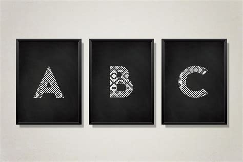 Latvian Alphabet Letters in Traditional Latvian Ornament - Etsy