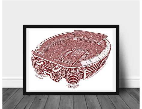 Alabama Stadium Artwork - Etsy