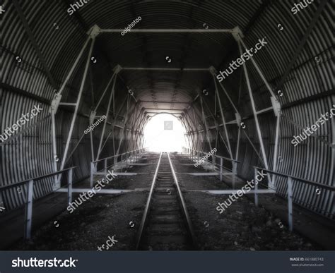 Tunnel On Railway Tracks Tunnel Construction Stock Photo 661880743 ...