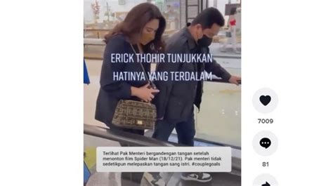 Jarang Tersorot, Viral Momen Mesra Erick Thohir Gandengan Tangan dengan ...