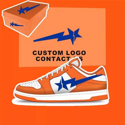 High Low Cut Sole Leather Customize Logo Dunkes Sneaker Shoes - China ...