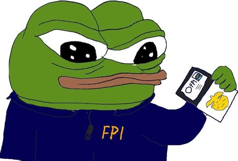 Funny Frog with FBI Hoodie and Cell Phone