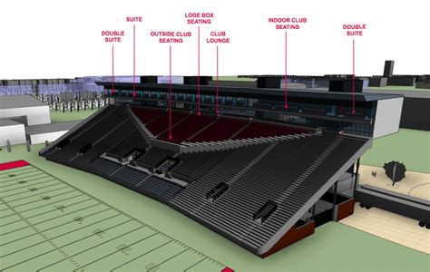 Photos: Northern Illinois unveils Huskie Stadium stadium renovations ...