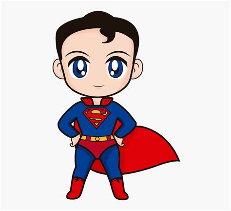 a cartoon superman with blue eyes and a red cape, standing in front of a white background