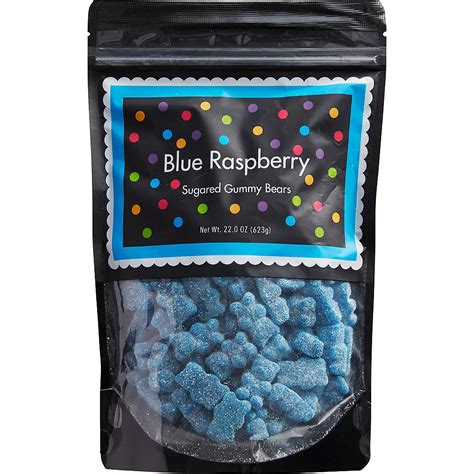 Blue Raspberry Gummy Bears 22oz | Party City