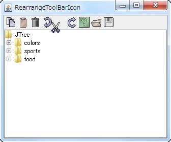 Java Swing Tips: Rearrange JToolBar icon by drag and drop