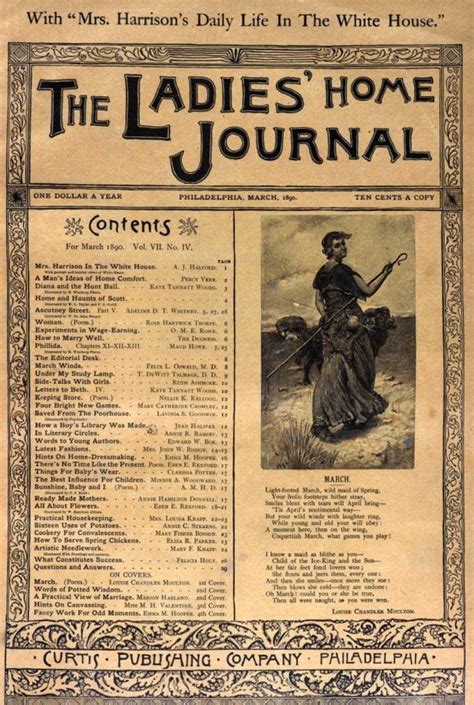 Antique Ladies' Home Journal magazine covers & subjects from the Victorian era - Click Americana