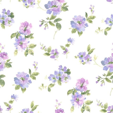 Pin by Brittny Koozer on | wallpaper | | Watercolor floral wallpaper, Floral wallpaper, Blue ...