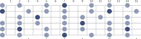 B Pentatonic Minor guitar scale